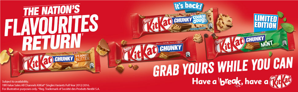 KitKat Chunky Limited Edition Flavours
