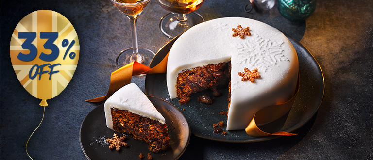 Iced Rich Fruit Cake