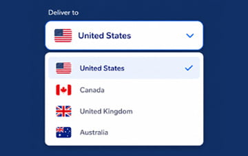Select Delivery Country