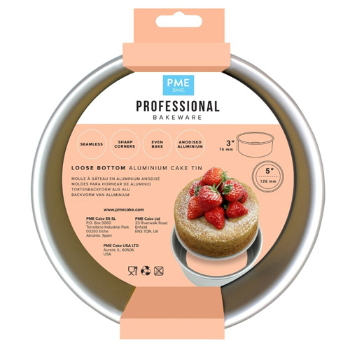 PME 5 Inch - 3 Inch Deep Loose Bottom Cake Pan