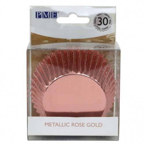 PME Rose Gold - Metallic Foil Lined Standard Cupcake Cases x 30
