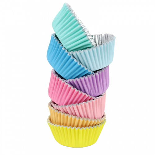 PME Pastel Foil Lined Cupcake Cases x 100