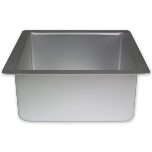 PME 8 x 4 Inch Deep Square Seamless Baking Tin