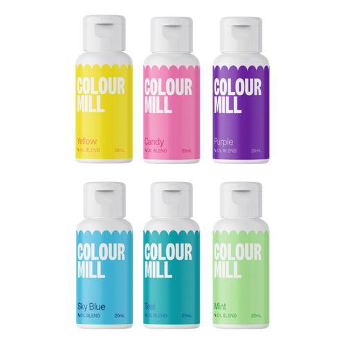 Colour Mill Pool Party Gift Set Of 6 - Oil Based Colouring 20ml