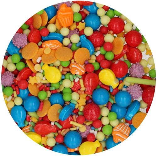 FunCakes Birthday Bash - 3D Sprinkle Medley 70g