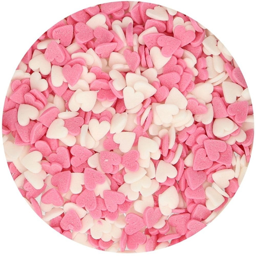 FunCakes Hearts Pink-White 60g