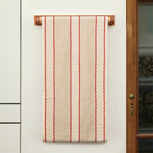 Striped Kitchen Roller Red Towel