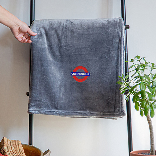 Luxury Cotton Bath Towel with London Underground Embroidered Logo