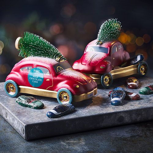 Marks and Spencer Push Along Car with Chocolates