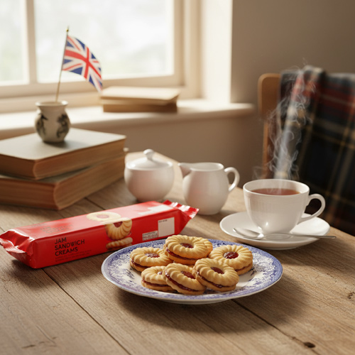 Marks and Spencer Jam Sandwich Biscuits | British Corner Shop