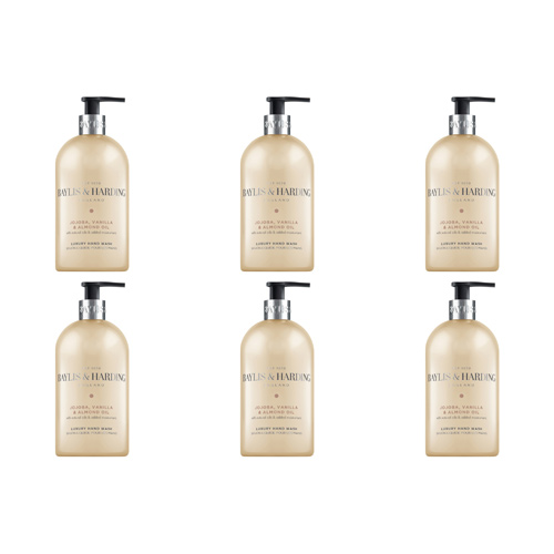 Baylis & Harding Jojoba Vanilla & Almond Oil Hand Wash (Bulk Buy Pack Of 6)