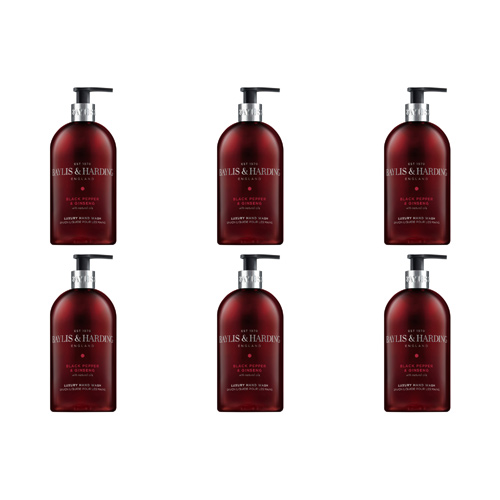 Baylis & Harding Black Pepper & Ginseng Hand Wash (Bulk Buy Pack Of 6)