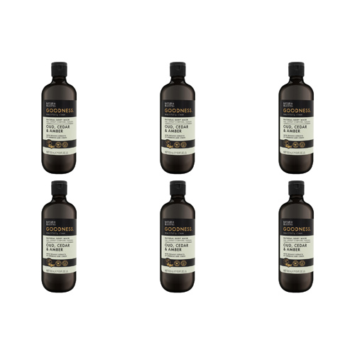 Baylis & Harding Goodness Oud, Cedar & Amber Body Wash (Bulk Buy Pack Of 6)