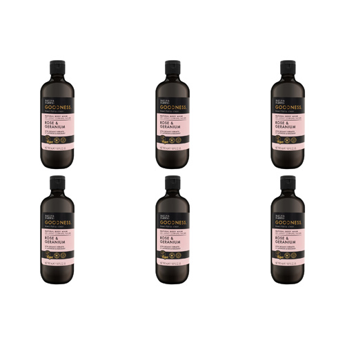 Baylis & Harding Goodness Rose & Geranium Body Wash (Bulk Buy Pack Of 6)