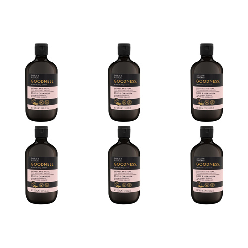 Baylis & Harding Goodness Rose & Geranium Bath Soak (Bulk Buy Pack Of 6)