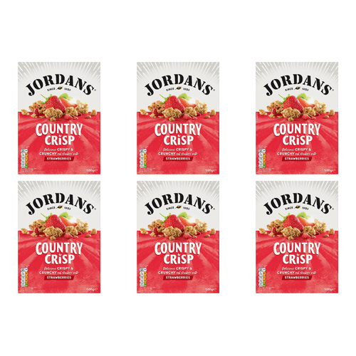 Jordans Country Crisp Strawberry (Bulk Buy Pack Of 6)