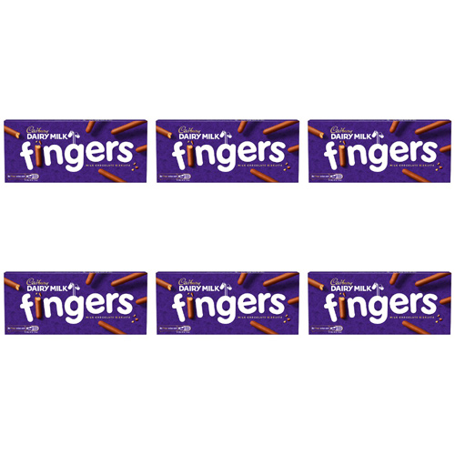 Cadbury Milk Chocolate Fingers (Bulk Buy Pack Of 6)