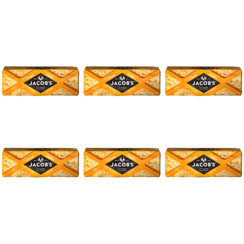 Jacobs Cream Crackers (Bulk Buy Pack Of 6)