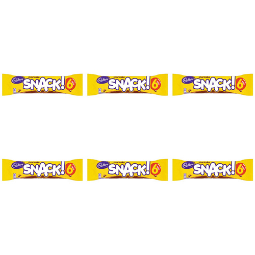 Cadbury Snack Shortcake 6 Pack (Bulk Buy Pack Of 6)