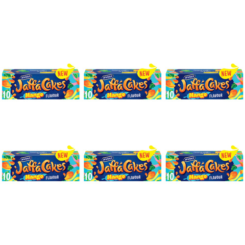 McVitie's Jaffa Cakes Original Chocolate Biscuits Mango Flavour (Bulk Buy Pack Of 6)