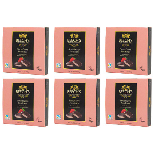 Beechs Strawberry Creams (Bulk Buy Pack Of 6)