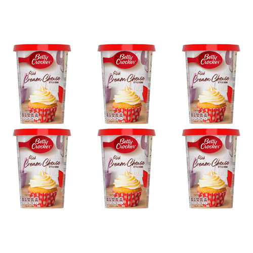 Betty Crocker Cream Cheese Frosting (Bulk Buy Pack Of 6)