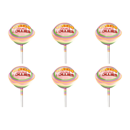 Swizzels Matlow Mega Double Lolly Stick (Bulk Buy Pack Of 6)