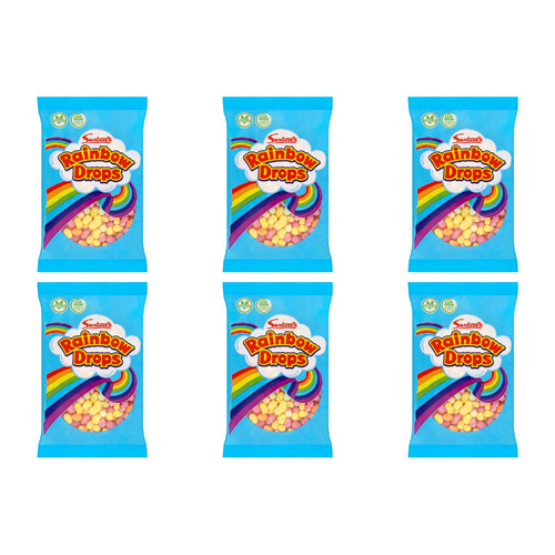 Swizzels Matlow Rainbow Drops (Bulk Buy Pack Of 6)