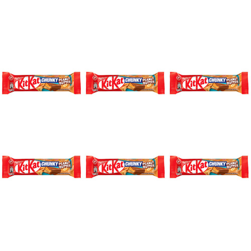 Nestle Kit Kat Chunky Peanut Butter (Bulk Buy Pack Of 6)