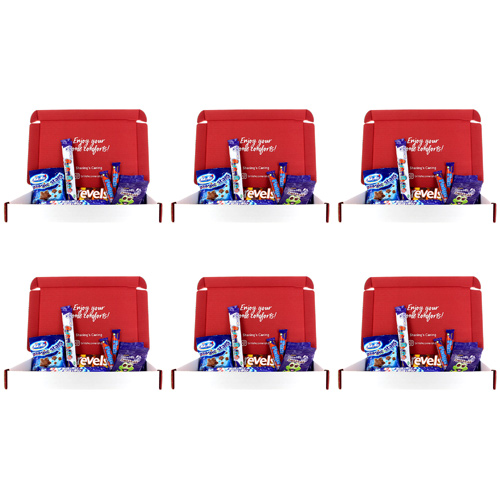 Brit Kit - Kids British Chocolate Selection - The Young Ones (Bulk Buy Pack Of 6)