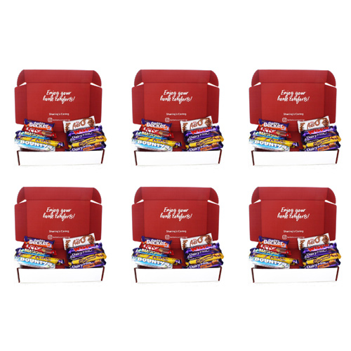 Brit Kit Letterbox - British Chocolate Favourites (Bulk Buy Pack Of 6)