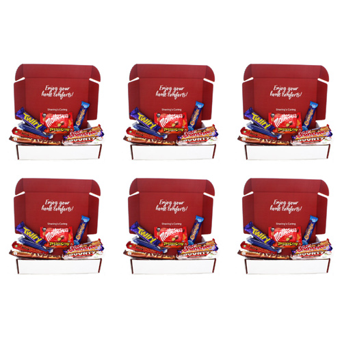 Brit Kit Letterbox - British Chocolate Essentials (Bulk Buy Pack Of 6)