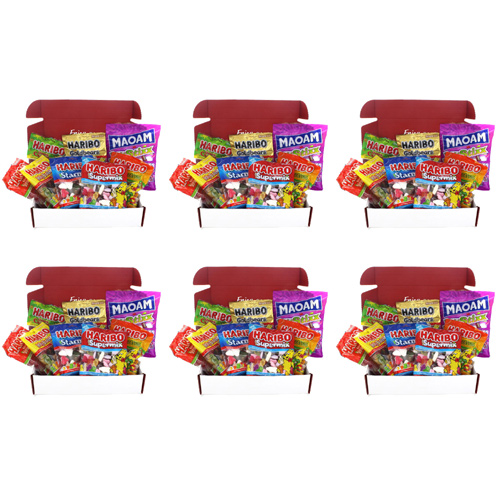 Brit Kit Letterbox - Haribo Mix (Bulk Buy Pack Of 6)