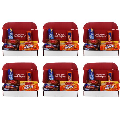 Brit Kit - Favourite Biscuit Selection (Bulk Buy Pack Of 6)