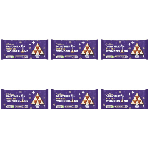 Cadbury Dairy Milk Winter Wonderland Bar (Bulk Buy Pack Of 6)