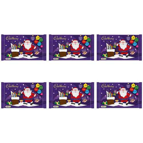Cadbury Small Santa Selection Pack (Bulk Buy Pack Of 6)