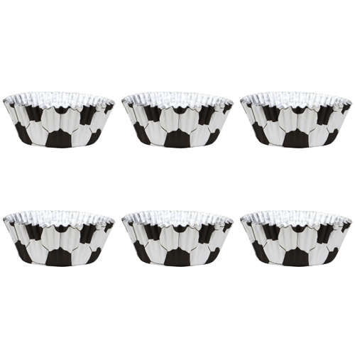 PME Football - Foil Lined Standard Cupcake Cases x 30 (Bulk Buy Pack Of 6)