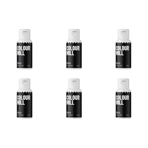 Colour Mill Black - Oil Based Colouring 20ml (Bulk Buy Pack Of 6)