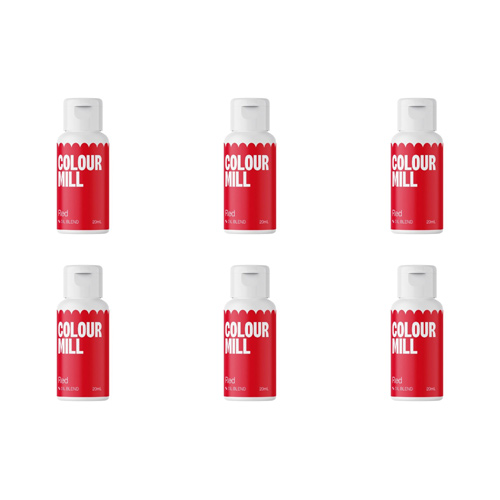 Colour Mill Red - Oil Based Colouring 20ml (Bulk Buy Pack Of 6)