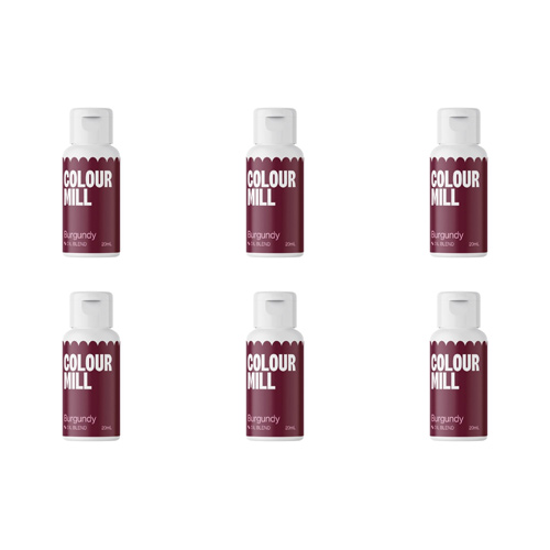 Colour Mill Burgundy - Oil Based Colouring 20ml (Bulk Buy Pack Of 6)