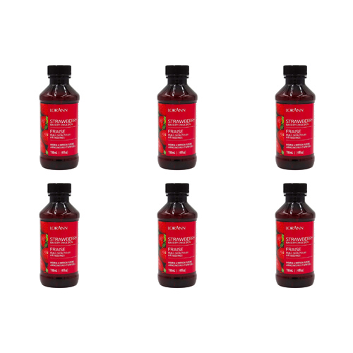 LorAnn Strawberry - Baking Emulsion 4oz (Bulk Buy Pack Of 6)