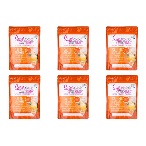 Sugar & Crumbs Salted Caramel Icing Sugar 500g (Bulk Buy Pack Of 6)