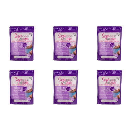 Sugar & Crumbs Chocolate Milkshake Icing Sugar 500g (Bulk Buy Pack Of 6)