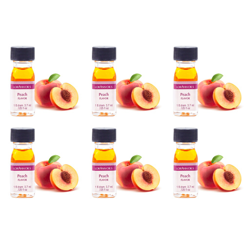 LorAnn Peach - Food Flavouring 1 Dram (Bulk Buy Pack Of 6)