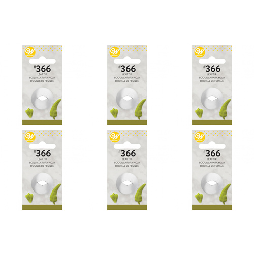 Wilton Decorating Tip #366 Leaf Carde (Bulk Buy Pack Of 6)