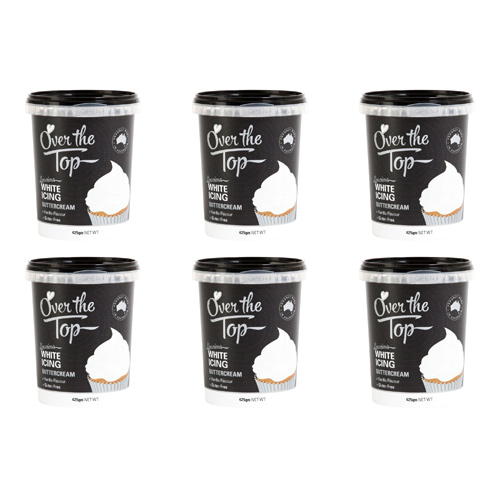 Over The Top White - 425g Buttercream (Bulk Buy Pack Of 6)