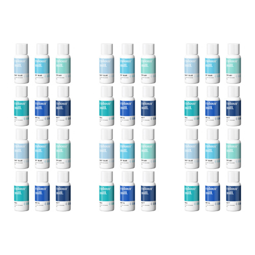 Colour Mill Blues Gift Set Of 6 - Oil Based Colouring 20ml (Bulk Buy Pack Of 6)