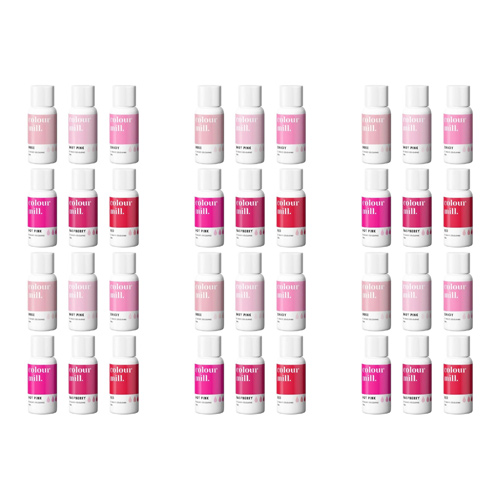 Colour Mill Pinks Gift Set Of 6 - Oil Based Colouring 20ml (Bulk Buy Pack Of 6)