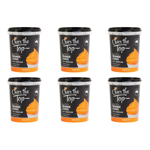 Over The Top Orange - 425g Buttercream (Bulk Buy Pack Of 6)