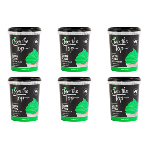 Over The Top Green - 425g Buttercream (Bulk Buy Pack Of 6)